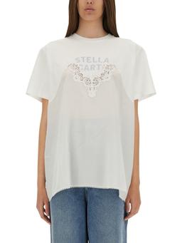 Stella McCartney T-shirt With Lace Insert
