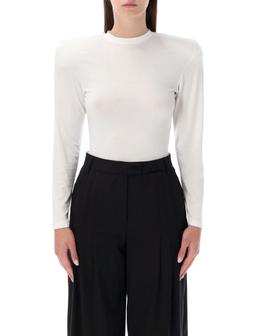 Magda Butrym Cream Jersey Bodysuit