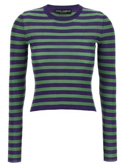 Dolce & Gabbana Striped Viscose Sweater