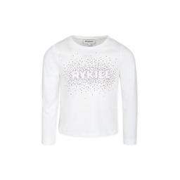 Rykiel Enfant White T-shirt For Girl With Logo