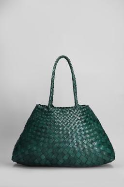 Dragon Diffusion Santa Croce Big Tote In Green Leather