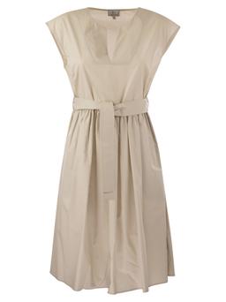 Woolrich Belted Short-sleeved Dress