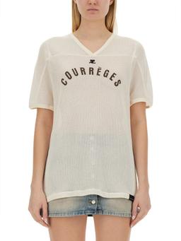 Courrèges T-shirt With Logo