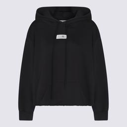 MM6 Maison Margiela Black Cotton Sweatshirt