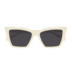 Saint Laurent Eyewear Saint Laurent Sl 657 Linea Sl Logo 005 Ivory Black Sunglasses