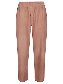 Via Masini 80 Suede Leather Trousers