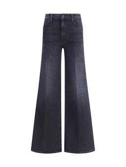 Mother Wide Leg Stretch Cotton Jeans