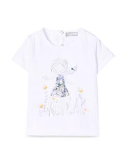 Il Gufo T-shirt M/short White/lilac