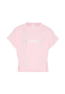Givenchy Pink T-shirt For Girl With Logo