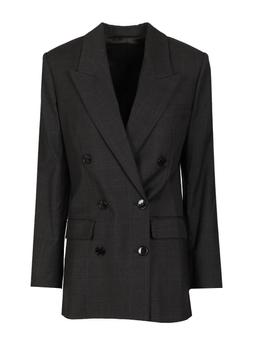 Isabel Marant Jevima Wool Prince Of Wales Suit Jacket