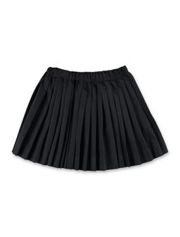 Bonpoint Jais Girls Pleated Skirt In Cotton Twill