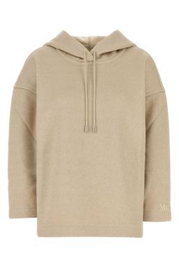 Max Mara Sand Cotton Blend Rally Sweatshirt