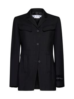 Off-White Wool Single-breasted Blazer