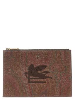 Etro Paisley Pochette With Pegaso Logo