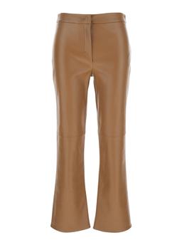 'S Max Mara sublime Brown Flared Pants In Ecoleather Woman