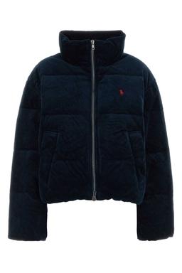 Ralph Lauren Midnight Blue Stretch Corduroy Down Jacket