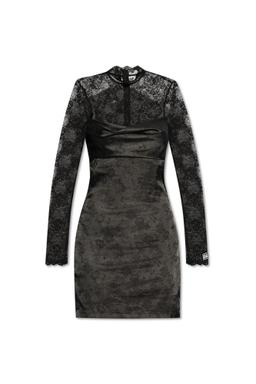 Versace Jeans Couture Mixed Fabric Dress