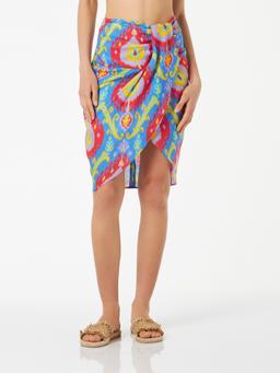 MC2 Saint Barth Woman Mid Skirt Amanda With Multicolor Print