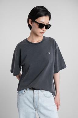 Anine Bing Rudy T-shirt In Black Cotton
