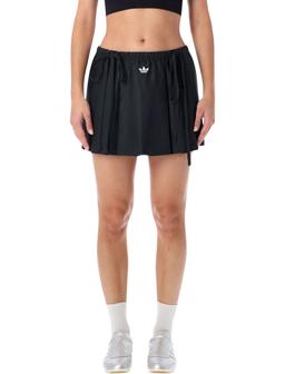 Adidas Originals Pleated Mini Skirt With Drawstring