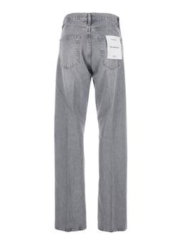 Frame Grey Jeans With Belt Loops And Five-pocket Design In Denim Woman
