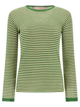 Valentino Garavani Striped Crewneck Knitted T-shirt