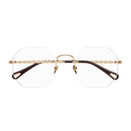 Chloé Ch0270o Linea Chloé 002 Light Gold Glasses