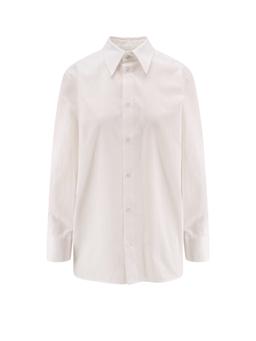 Saint Laurent Certified Cotton Shirt With Cassandre Embroidery