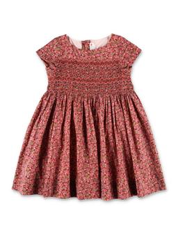 Bonpoint Duchesse Liberty Embroidered Dress For Girl