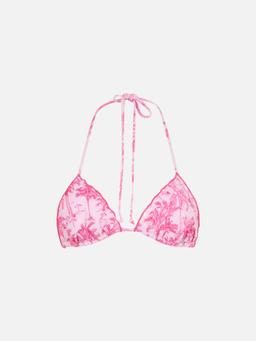 MC2 Saint Barth Woman Toile De Jouy Classic Triangle Beach Top Sagittarius