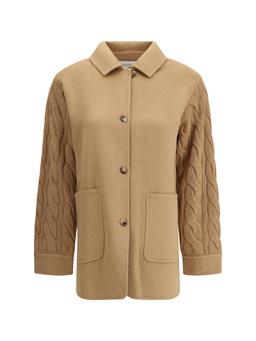 Max Mara Double-breasted Jacket With Contrasted Sleeves