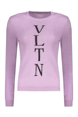 Valentino Garavani Long Sleeve Crew-neck Sweater