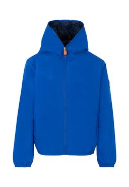 Save the Duck Blue Windbreaker For Kids With Logo
