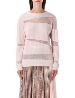 Fabiana Filippi Sheer Panel Knit Sweater