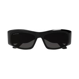Balenciaga Eyewear Bb0395s-001black-black-grey