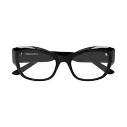 Balenciaga Eyewear Bb0398o-005black-black-transparent