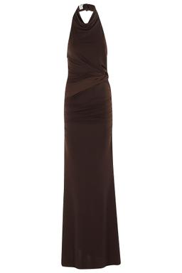 The Andamane Stella Maxi Turtleneck Open Back Maxi Dress