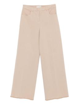 Via Masini 80 Cotton Wide-leg Trousers
