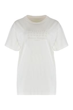 Maison Margiela Round Neck T-shirt In Cotton