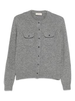 Bruno Manetti Gray Wool Cardigan