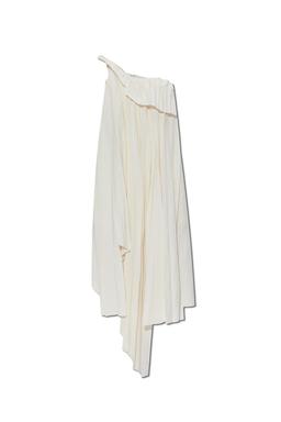 Alexander McQueen Pleated Off-shoulder Dress