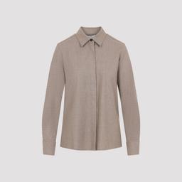 Max Mara Tebaide Foule Of Wool Shirt