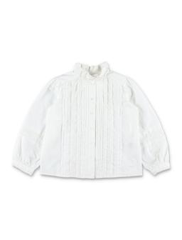 Bonpoint Emelia Girls Blouse In Organic Cotton