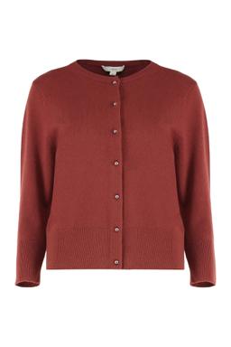 Vince Red Dark Cardigan, Elegant And Versatile.