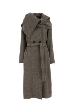 Ferragamo Embroidered Wool Blend Coat