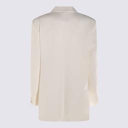 Max Mara Pianoforte White Gabarra Blazer
