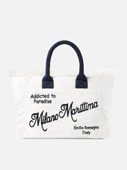 MC2 Saint Barth Vanity Terry Shoulder Bag With Milano Marittima Embroidery