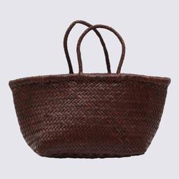 Dragon Diffusion Dark Brown Lather Bamboo Triple Jump Small Totes