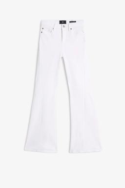 7 For All Mankind Dojo Tailorless White Shell With Twisted Seam