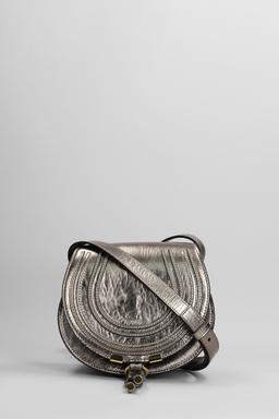 Chloé Marcie Shoulder Bag In Bronze Leather
